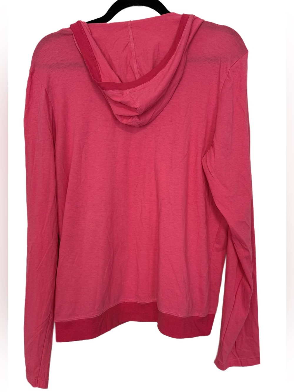 Old Navy Tiny Fit Bright Pink Lightweight Pullover Hoodie, Size Large - Picture 4 of 4